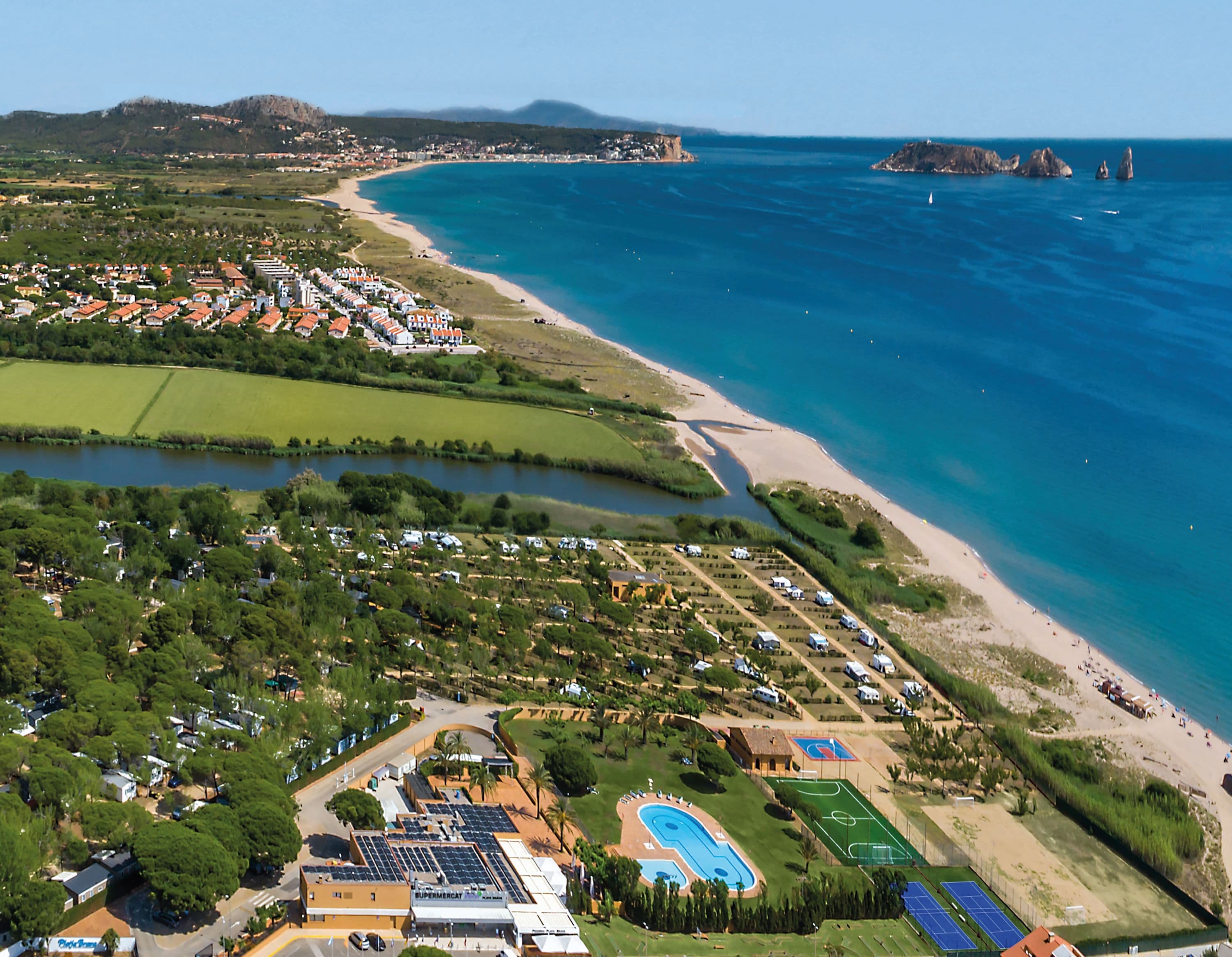 A scenery from Camping & Bungalows Platja Brava