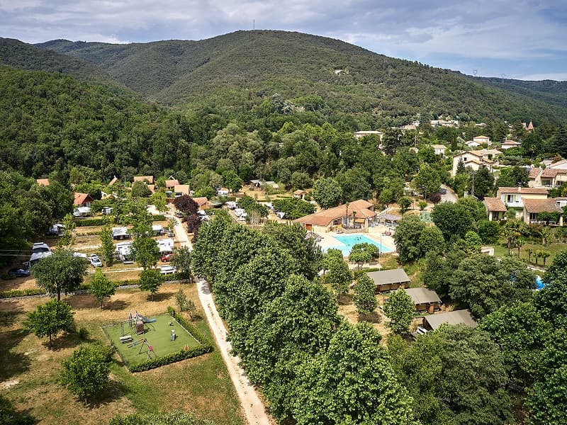 A scenery from Camping La Garenne à Saint-Laurent-du-Pape / ARDECHE