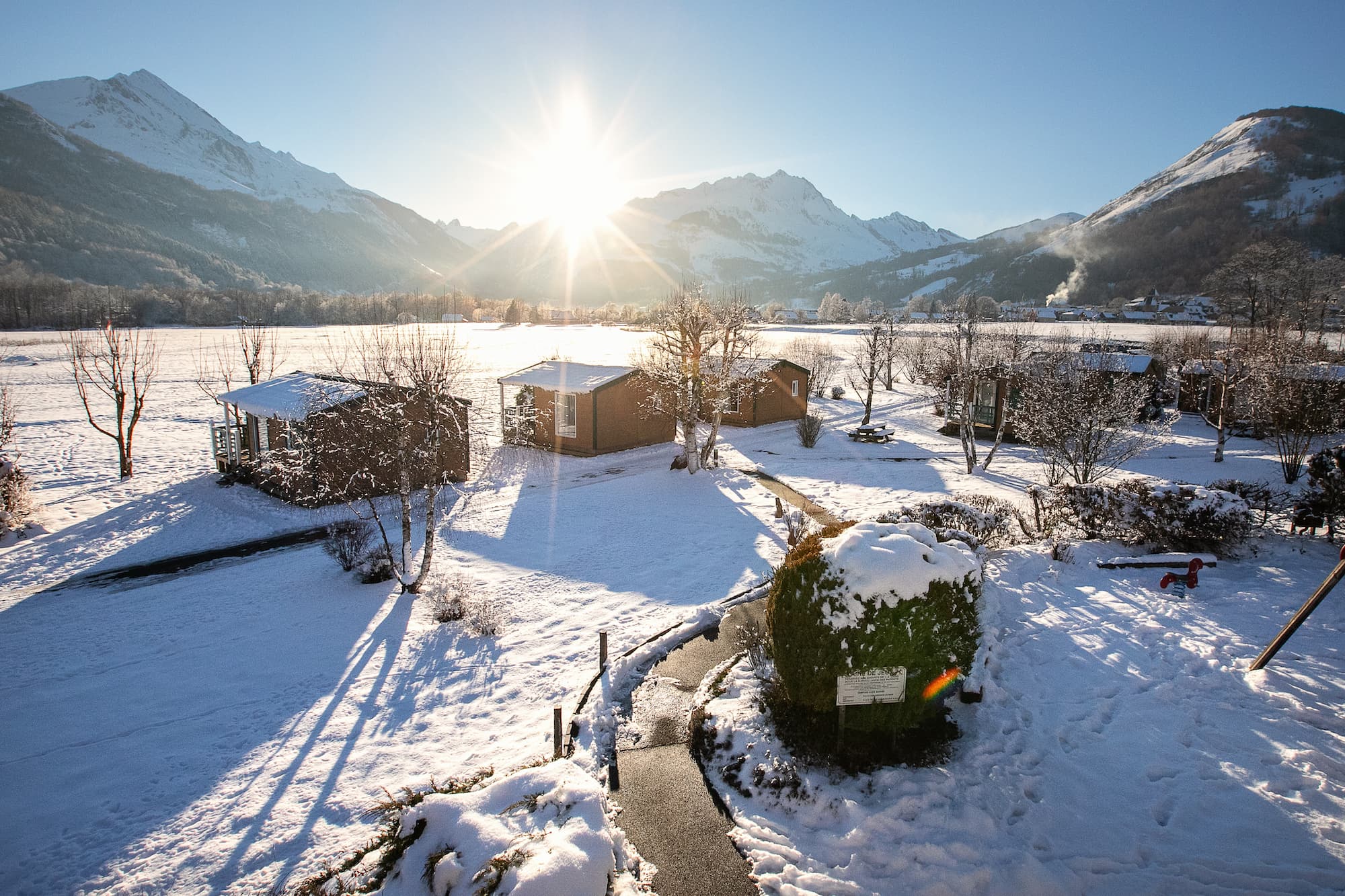 A scenery from AZUN NATURE Chalets-Camping & Spa