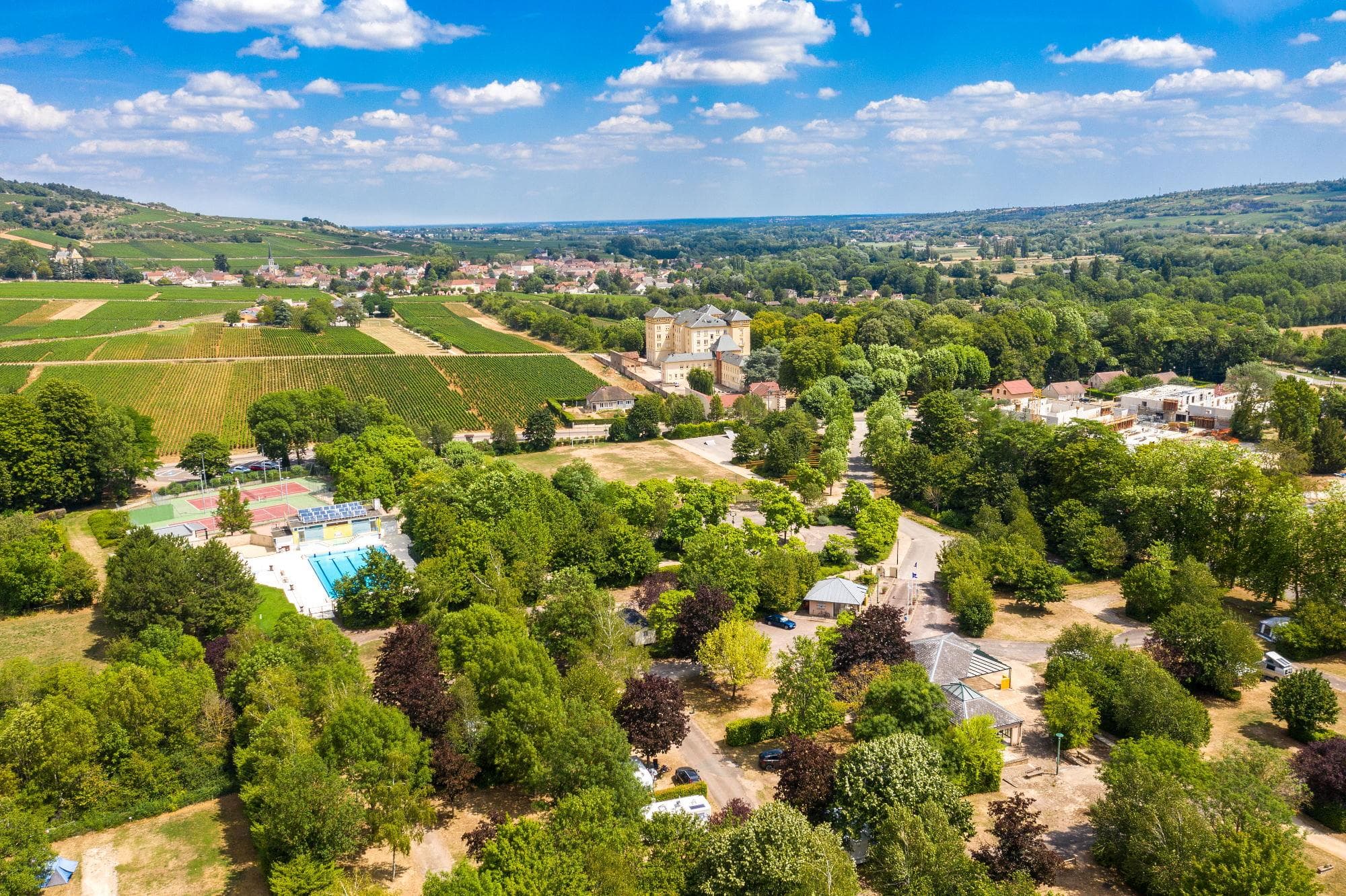 A scenery from Camping de Santenay