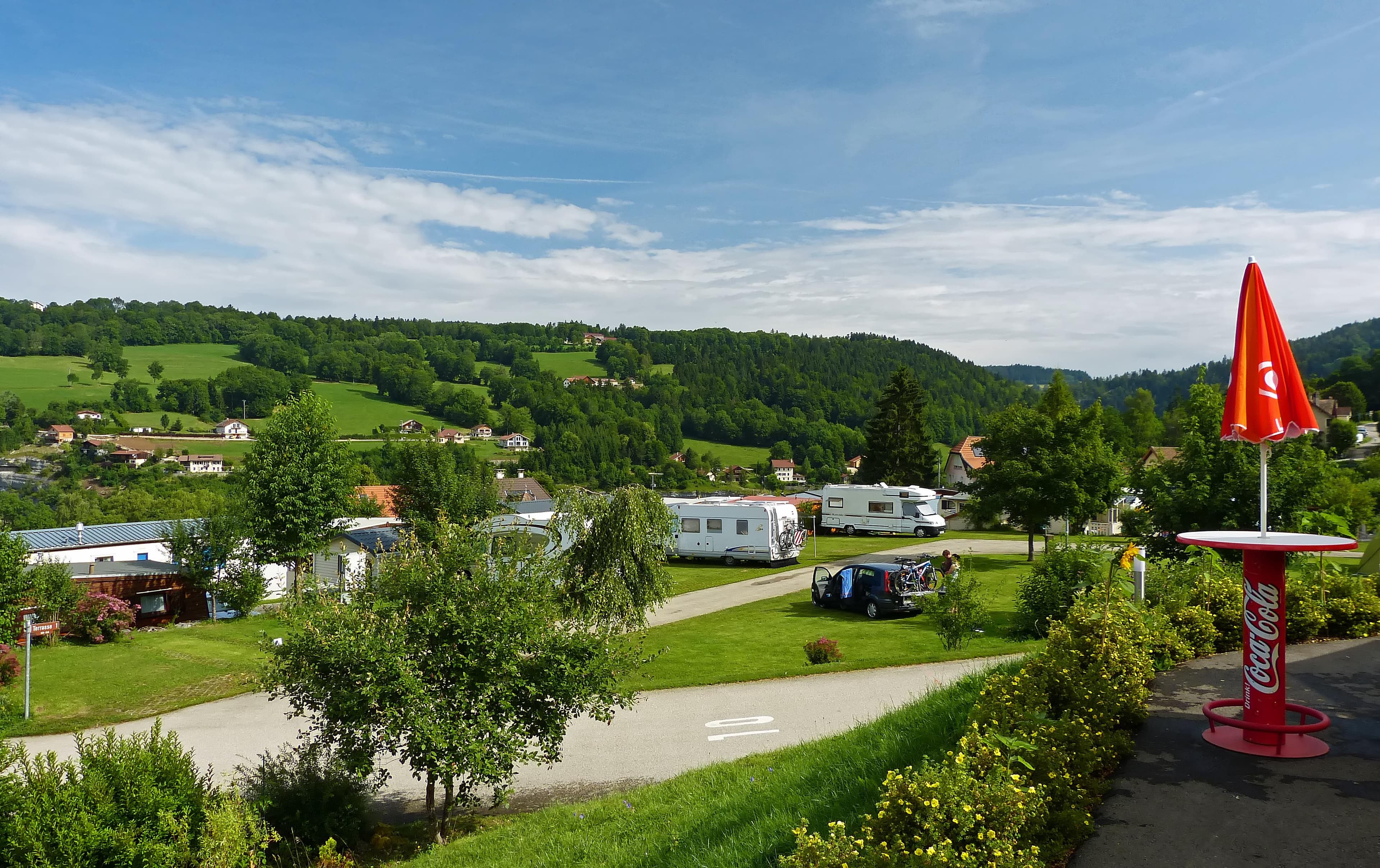 A scenery from Camping Lac des Brenets