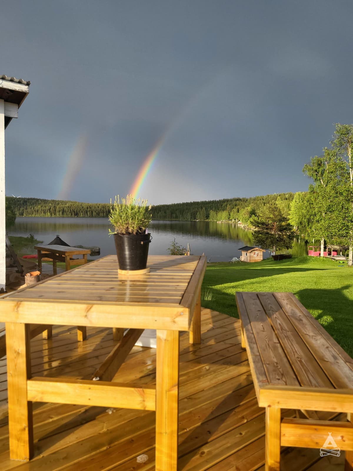 A scenery from Rödvattnet Camping